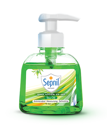 Sepnil Extra Mild Hand Wash with Tea Oil – 180ml Pump